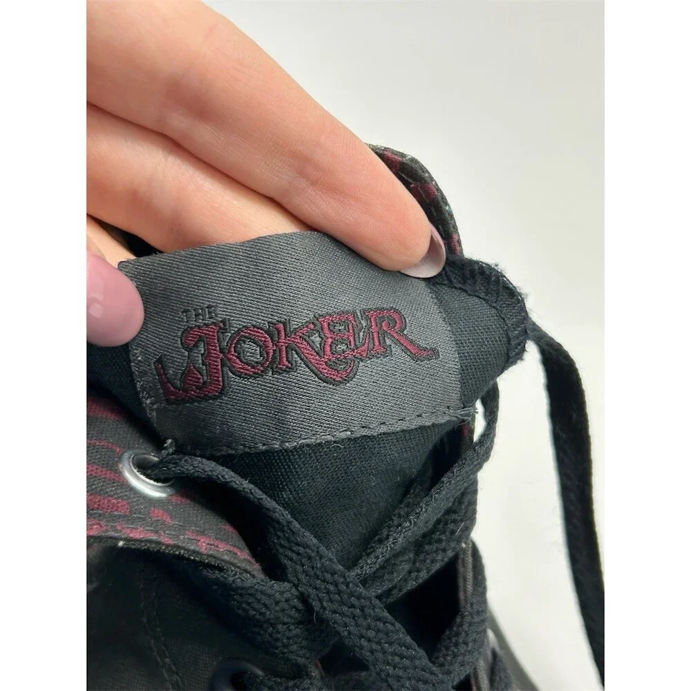 Converse Chuck Taylor All Star Hi Sneakers Unisex Black DC Comics Joker Size 7